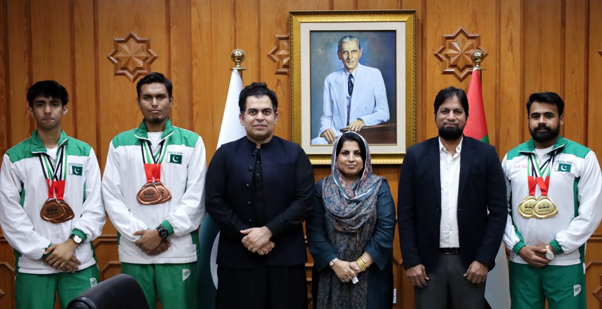 جیو جِتسو ورلڈ چیمپیئن شپ میں شریک پاکستانی کھلاڑیوں کا سفاتخانہ پاکستان کا دورہ