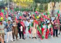 عمران خان کی رہائی کیلئے بادالونا میں احتجاج