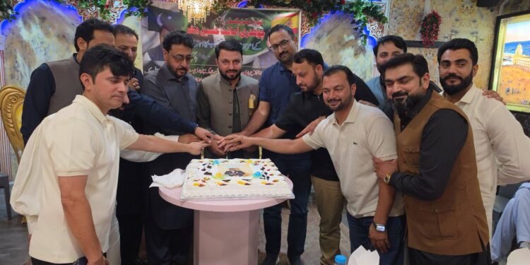 چودھری بختاور اور مرزا عقیل کا امانت حسین مہر کے اعزاز میں عشائیہ