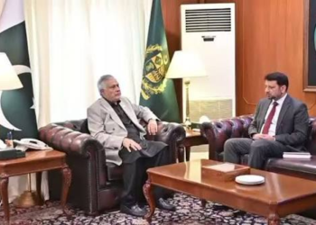 اسحاق ڈار سے چین کے لیے نامزد سفیر علی اسد گیلانی کی ملاقات