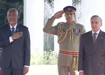 مالدیپ کے صدر کے اعزاز میں وزیراعظم ہاؤس میں پروقار استقبالیہ تقریب