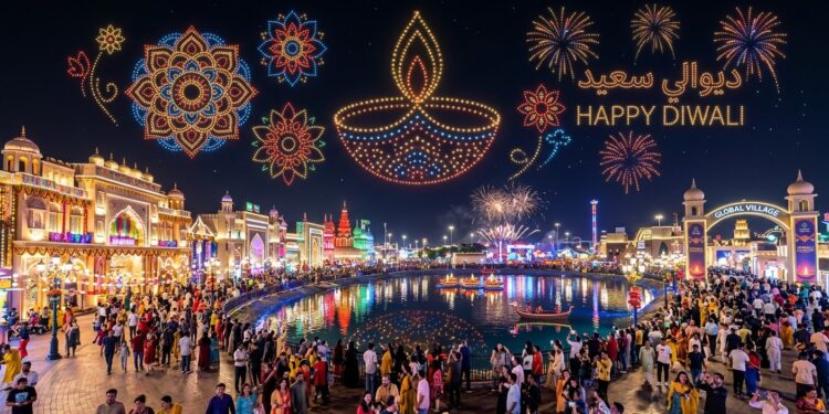 دبئی میں دیوالی 2026 کی رنگا رنگ تقریبات، 600 ڈرونز کا شاندار فضائی شو بھی ہوگا