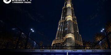 برج خلیفہ کے سائے میں عالمی کھیلوں کا رنگ، دبئی میں منفرد پیڈل کورٹ کا افتتاح